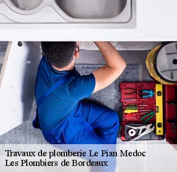 Travaux de plomberie