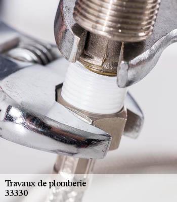 Travaux de plomberie