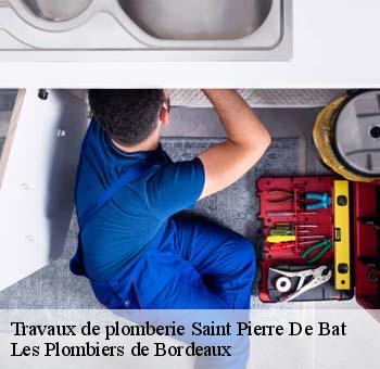 Travaux de plomberie