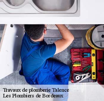 Travaux de plomberie