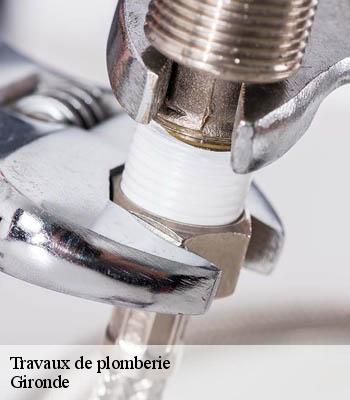 Travaux de plomberie