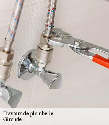 Travaux de plomberie