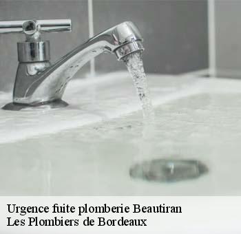 Urgence fuite plomberie