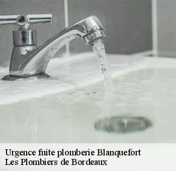 Urgence fuite plomberie