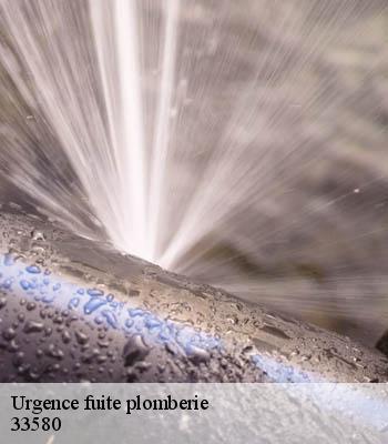 Urgence fuite plomberie