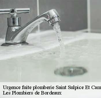 Urgence fuite plomberie